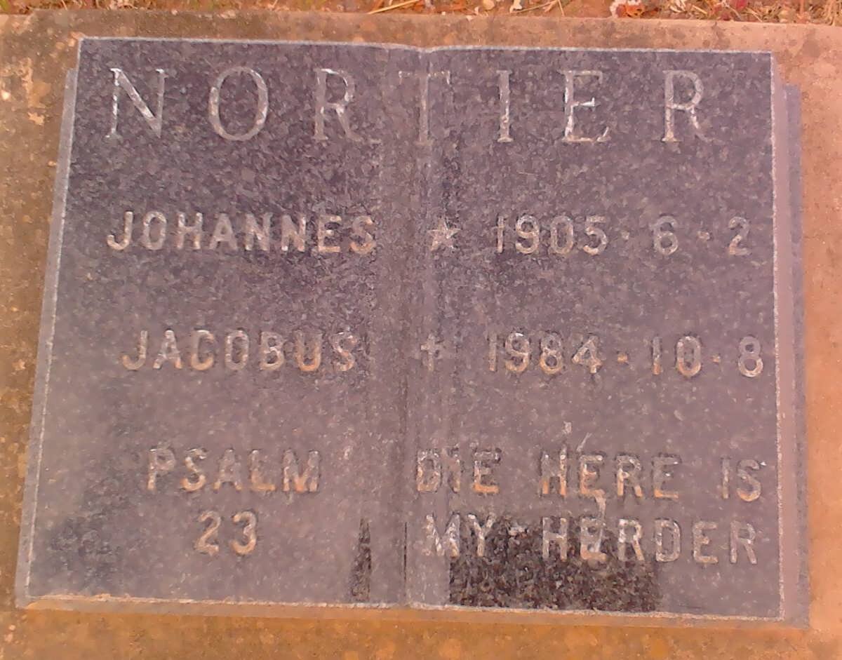 NORTIER Johannes Jacobus 1905-1984