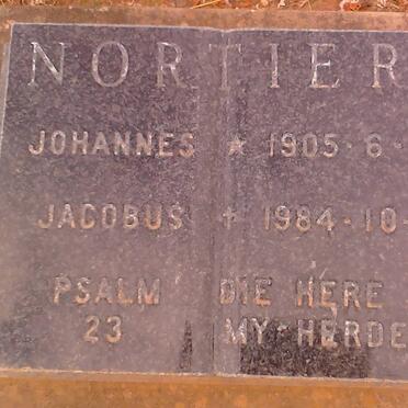 NORTIER Johannes Jacobus 1905-1984