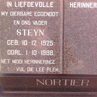 NORTIER Steyn 1925-1988