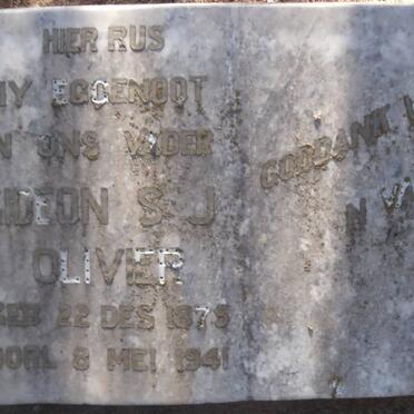 OLIVIER Gideon S.J. 1875-1941