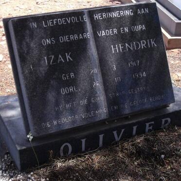 OLIVIER Izak Hendrik 1917-1994
