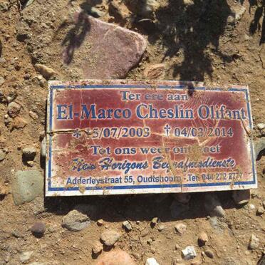 OLIFANT El-Marco Cheslin 2003-2014