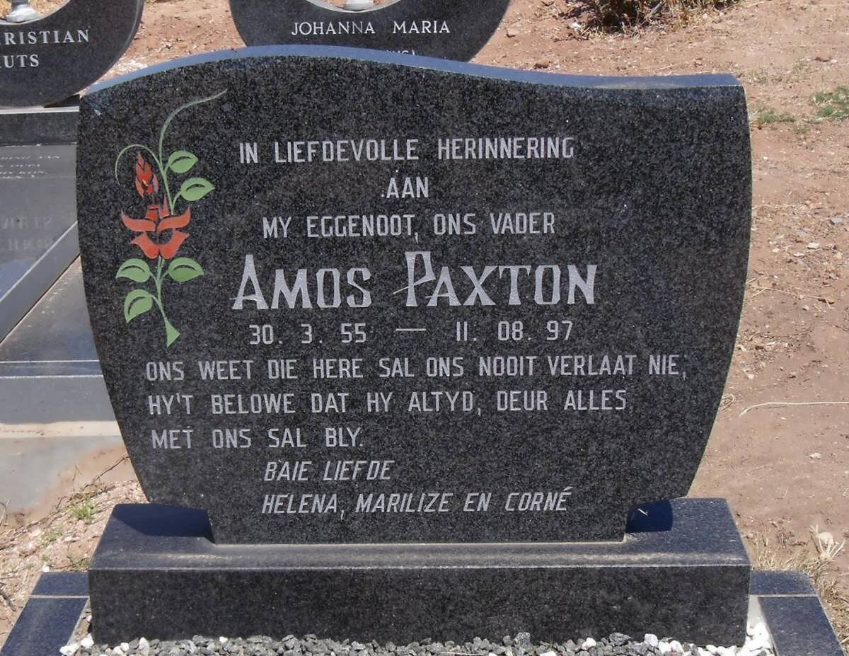 PAXTON Amos 1955-1997