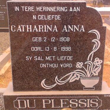 PLESSIS Catherina Anna, du 1908-1998