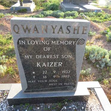 QWANYASHE Kaizer 1933-1992