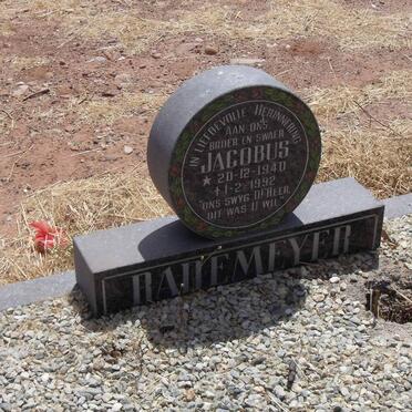 RADEMEYER Jacobus 1940-1992