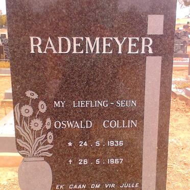 RADEMEYER Oswald Collin 1936-1967