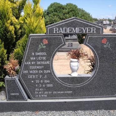 RADEMEYER Gert P.J. 1941-1999