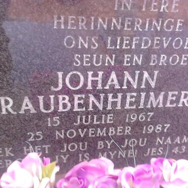 RAUBENHEIMER Johann 1967-1987