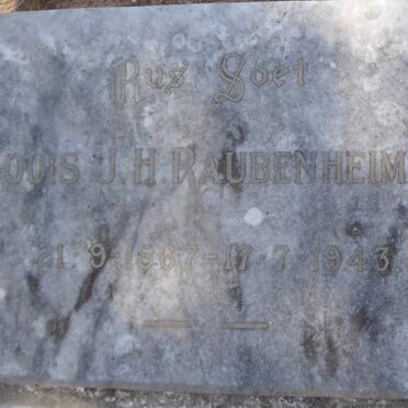 RAUBENHEIMER Louis J.H. 1867-1943