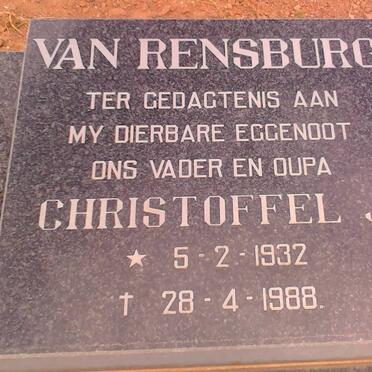 RENSBURG Christoffel J., van 1932-1988