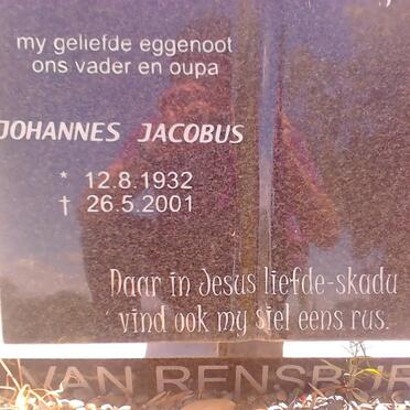 RENSBURG Johannes Jacobus, van 1932-2001