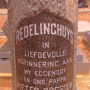 REDELINGHUYS Pieter Rossouw 1930-1971