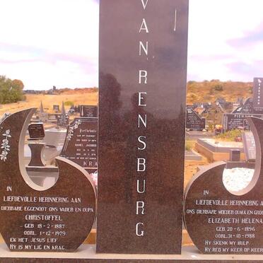 RENSBURG Christoffel, van 1887-1979 &amp; Elizabeth Helena 1896-1988