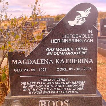 ROOS Magdalena Katherina 1925-2005
