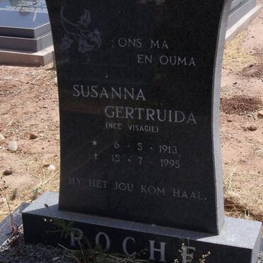 ROCHE Susanna Gertruida nee VISAGIE 1913-1995