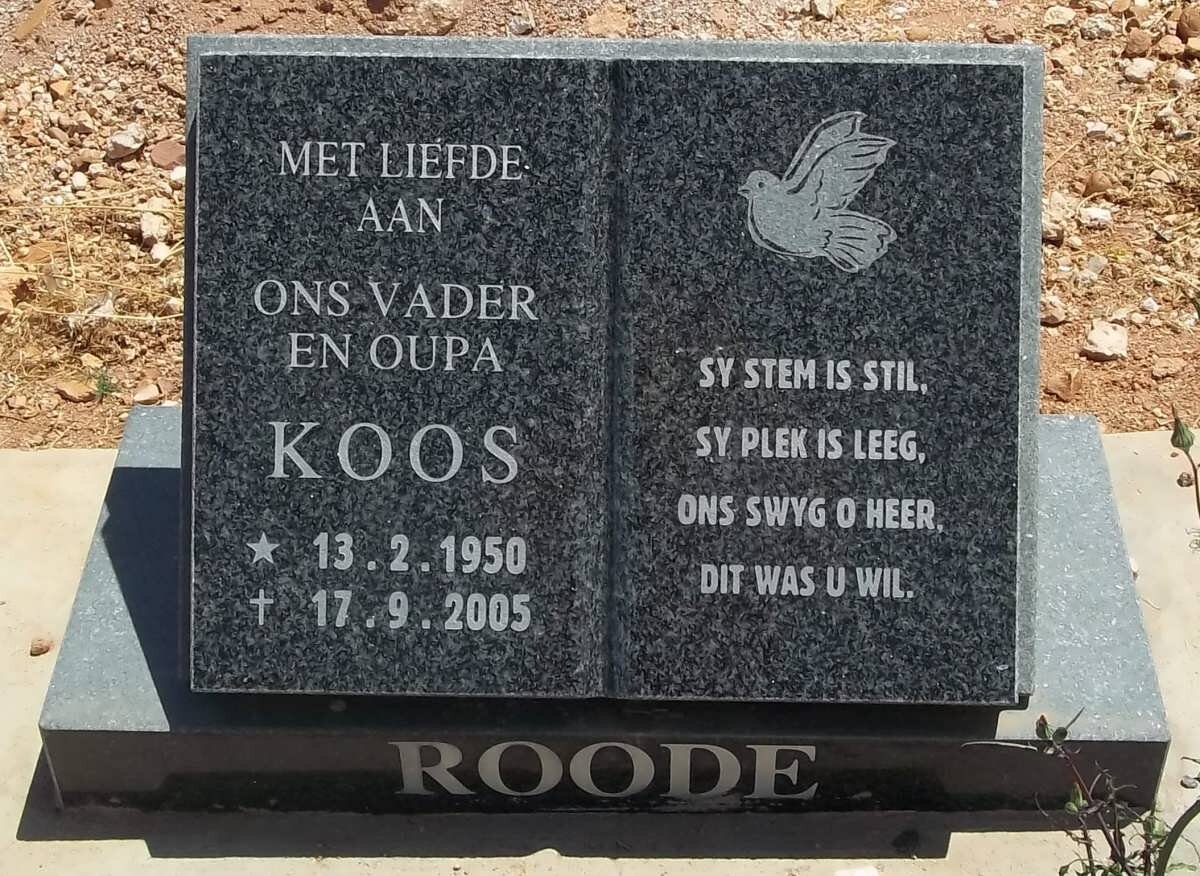 ROODE Koos 1950-2005