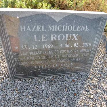 ROUX Hazel Micholene, le 1969-2010