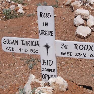 ROUX Susan Patricia, le 1939-2009