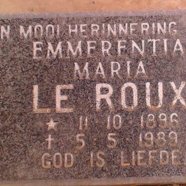 ROUX Emmerentia Maria, le 1896-1989