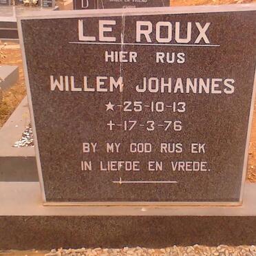 ROUX Willem Johannes, le 1913-1976