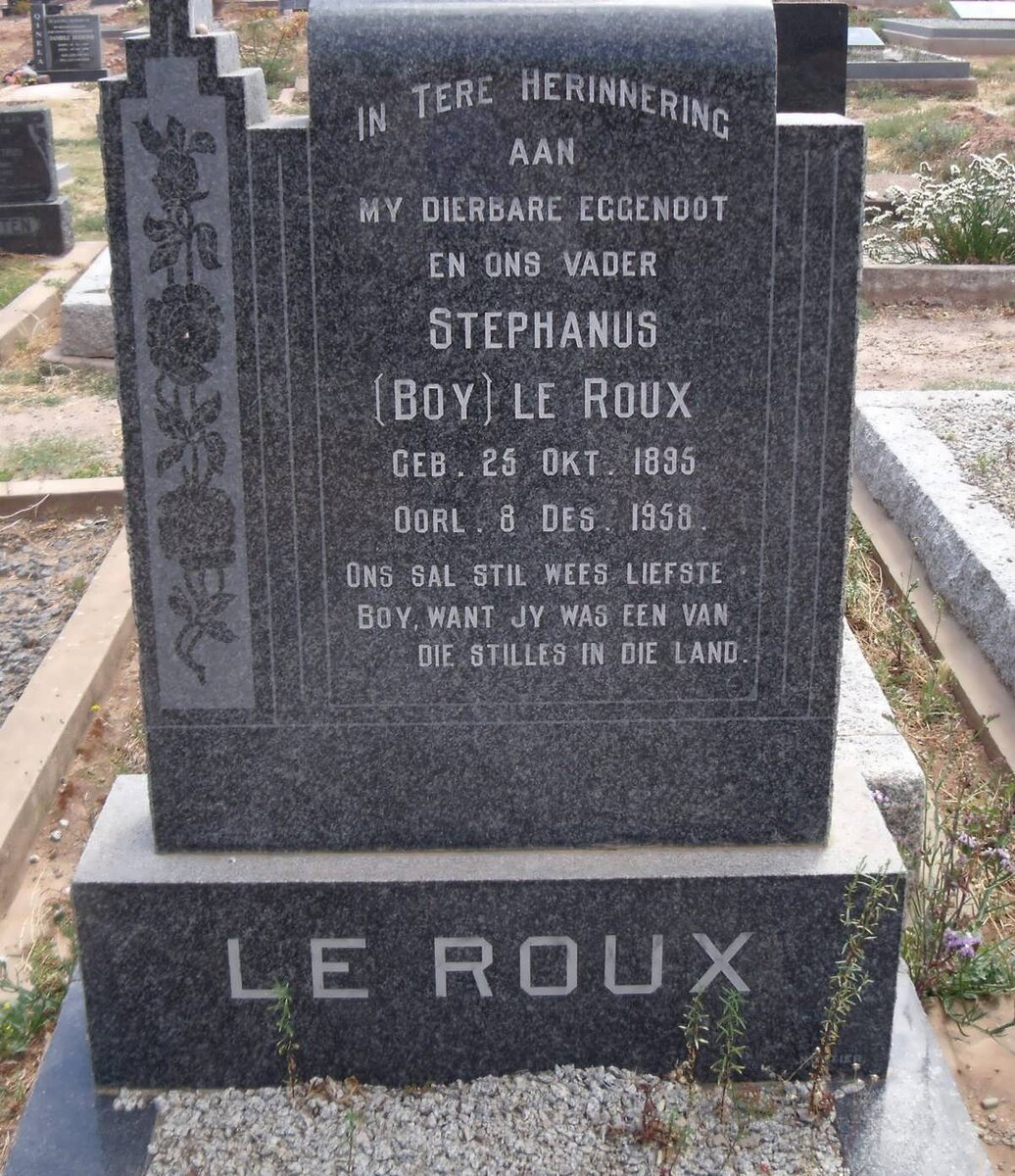 ROUX Stephanus, le 1895-1958