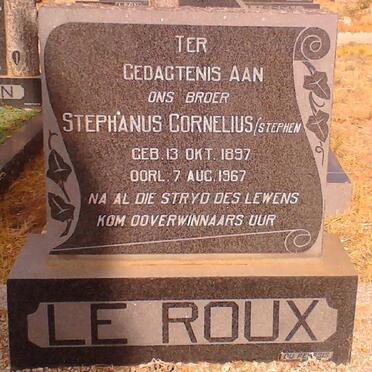 ROUX Stephanus Cornelius, le 1897-1967