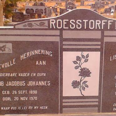 ROESSTORFF Jacob Jakobus Johannes 1890-1970 &amp; Susanna Cornelia DE NYSSCHEN 1895-1970