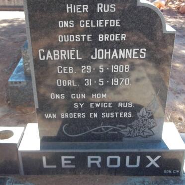 ROUX Gabriël Johannes, le 1908-1970