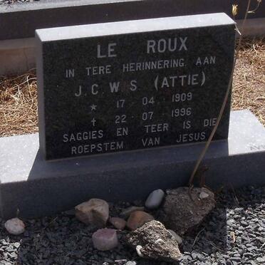 ROUX J.C.W.S., le 1909-1996