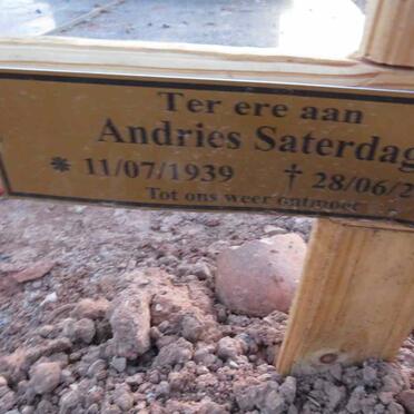 SATERDAG Andries 1939-2023