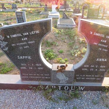 SAPTOUW Sappie 1928-1990 & Anna 1929-2000