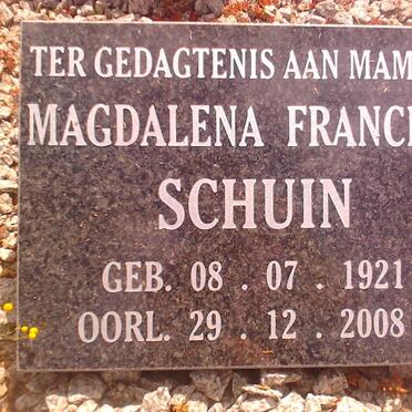 SCHUIN Magdalena Francina 1921-2008