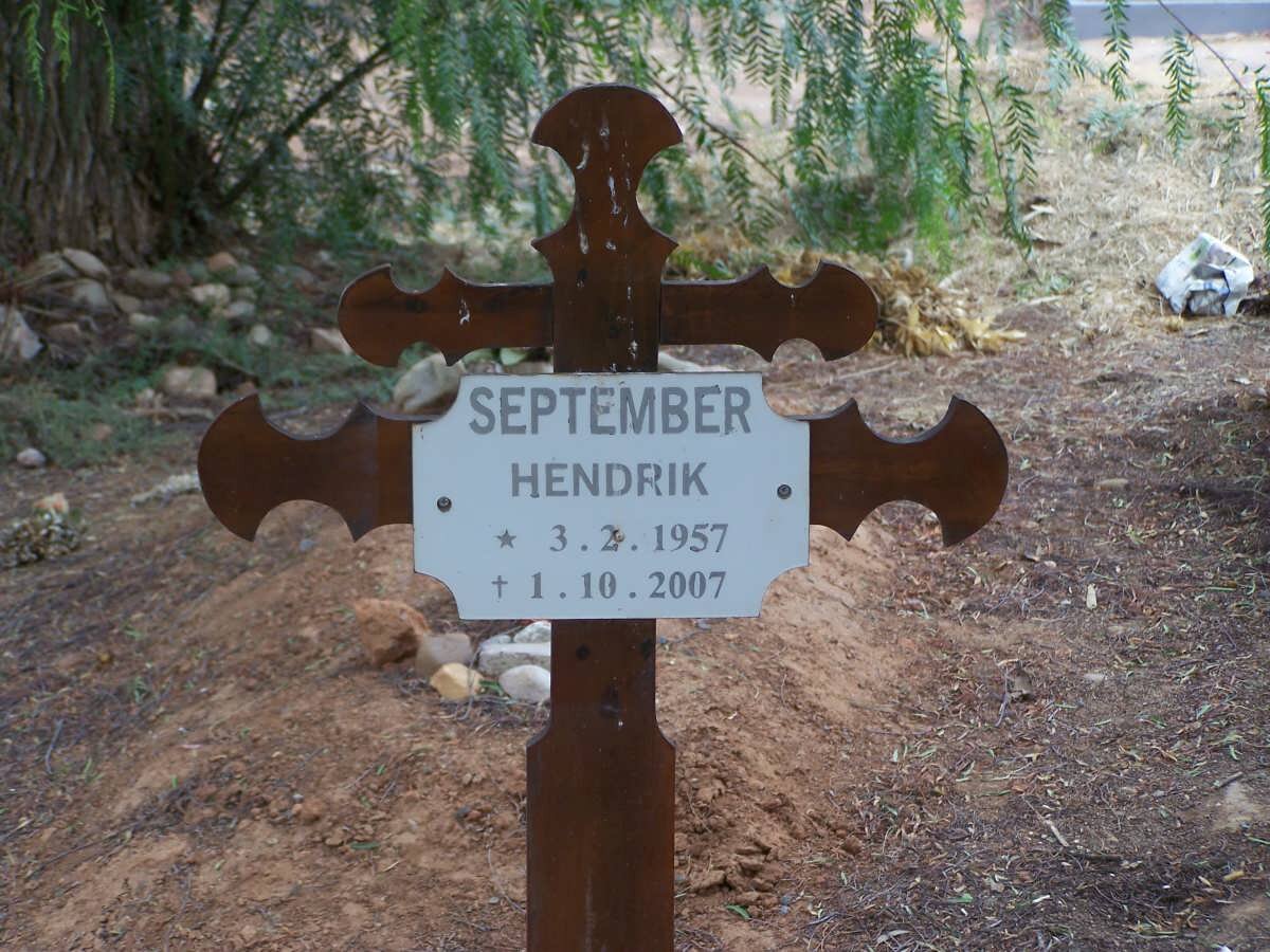 SEPTEMBER Hendrik 1957-2007