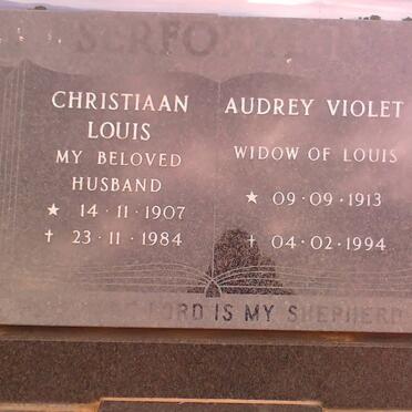 SERFONTEIN Christiaan Louis 1907-1984 &amp; Audrey Violet 1913-1994