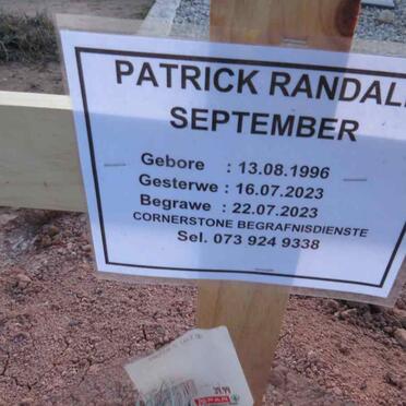 SEPTEMBER Patrick Randall 1996-2023