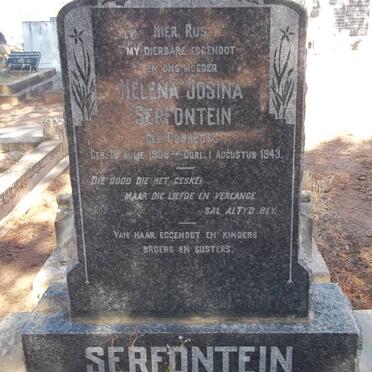 SERFONTEIN Helena Josina nee GEBREGTS 1909-1943
