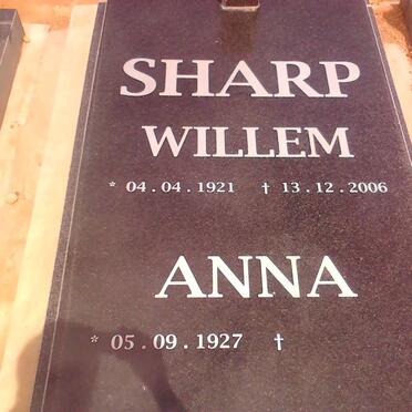 SHARP Willem 1921-2006 &amp; Anna 1927-