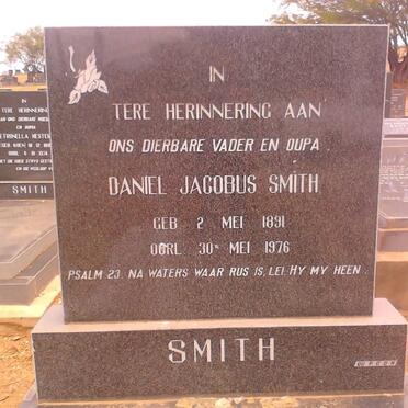 SMITH Daniel Jacobus 1891-1976