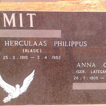 SMIT Herculaas Philippus 1910-1982 &amp; Anna Catharina LATEGAN 1909-1994