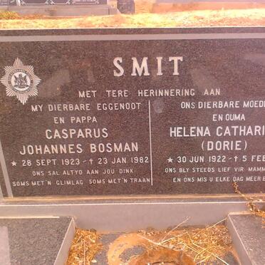SMIT Casparus Johannes Bosman 1923-1982 &amp; Helena Catharina 1922-1997