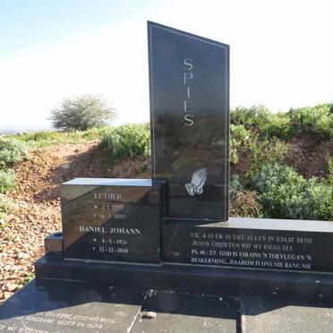 SPIES Luther 1920-1992 :: SPIES Daniel Johann 1926-2010