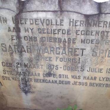 SPIES Sarah Margaret nee FOURIE 1875-1948