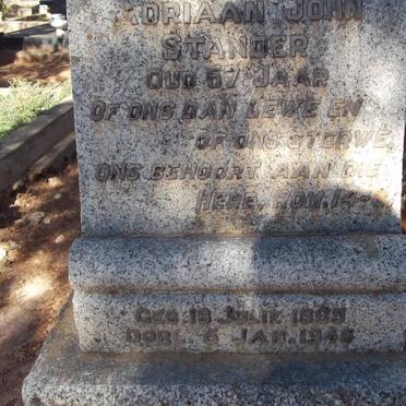 STANDER Adriaan John 1889-1946