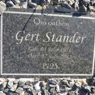 STANDER Gert 1951-2012