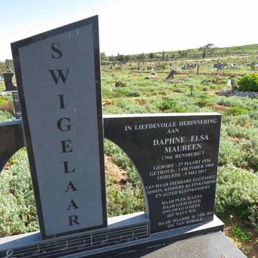 SWIGELAAR Daphne Elsa Maureen nee RENSBURG 1936-2017