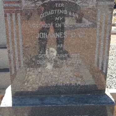 TERBLANCHE Johannes G.G. 1885-1953