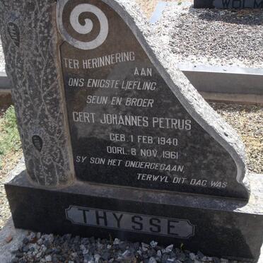 THYSSE Gert Johannes Petrus 1940-1961