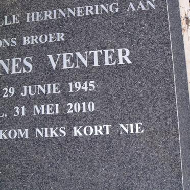 VENTER Johannes 1945-2010