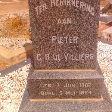 VILLIERS Pieter C.R., de 1882-1964